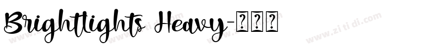 BrightLights Heavy字体转换